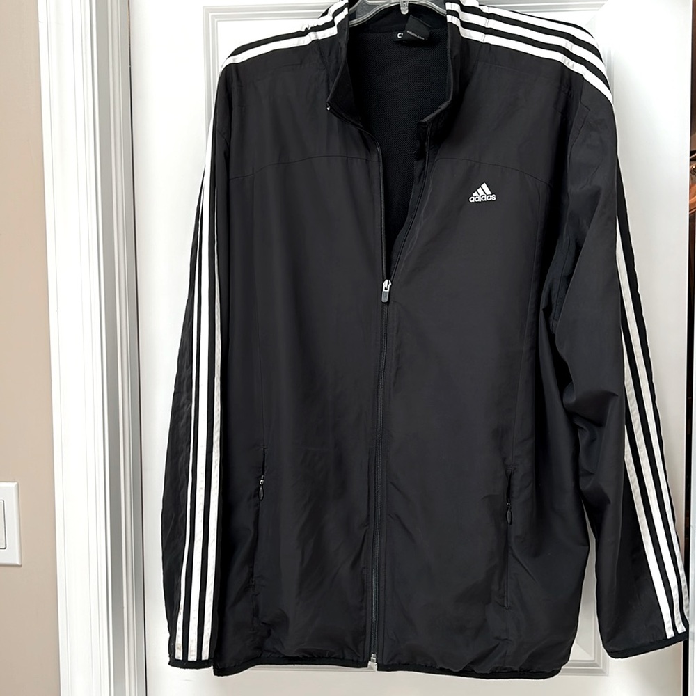 ADIDAS Men’s clima365 black windbreaker 2XL